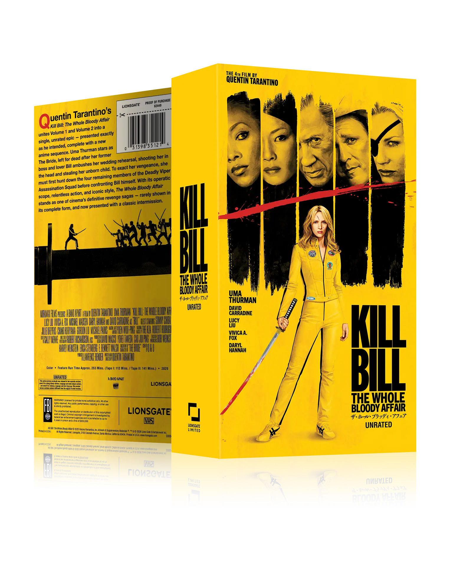 KILL BILL: THE WHOLE BLOODY AFFAIR VHS – BE KIND, REWIND EDITION - Image 5