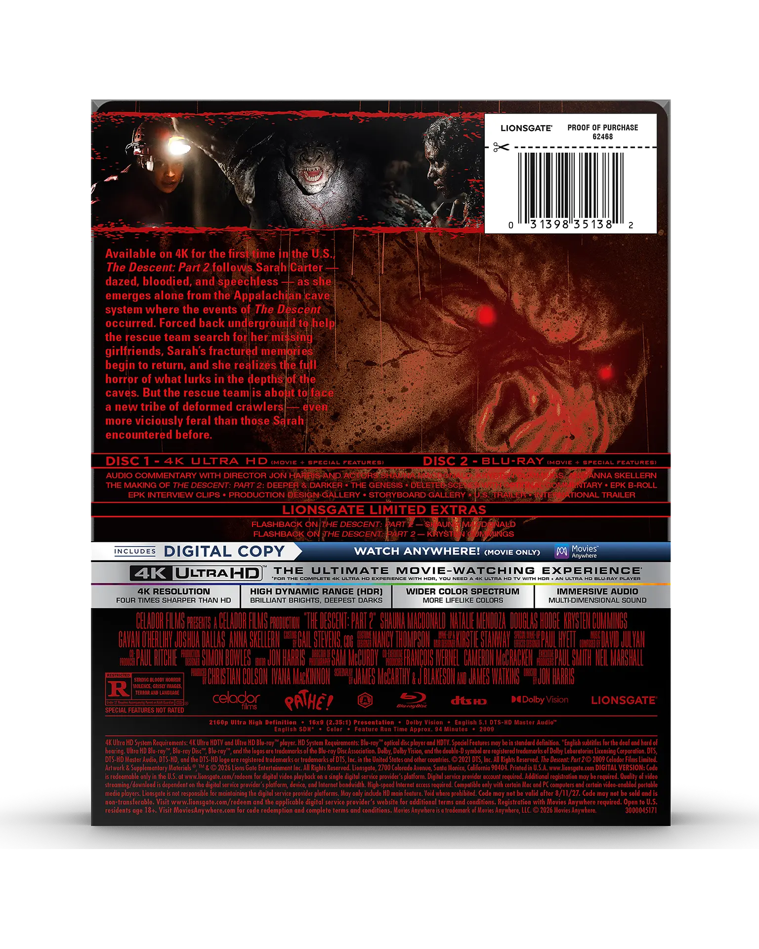 The Descent: Part 2 4K SteelBook® - Image 7